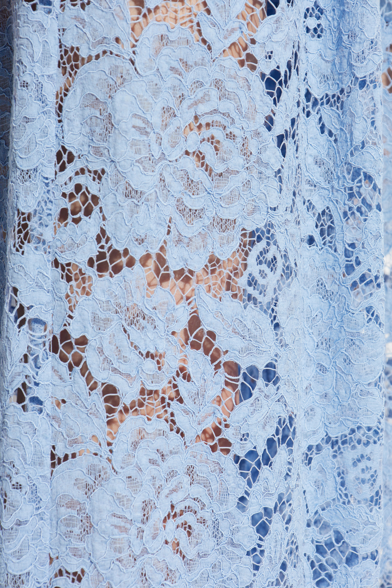 Dolce & Gabbana LIGHT BLUE LACE TROUSERS レース パンツ 上品 Tailored branded floral cordonetto lace pants with DG logo